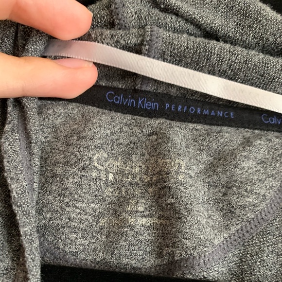Flowy Grey Calvin Klein Performance Cardigan/Vest - Picture 3 of 4